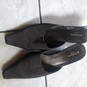 Liz Claiborne brown slides